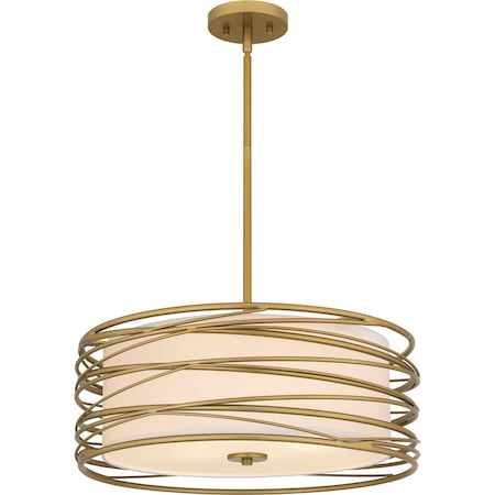 Quoizel Spiral Pendant 3 Lights Light Gold SPL2820LG